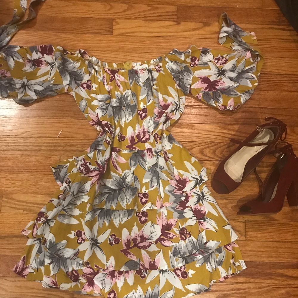 Gorgeous Mustard “Midi” Dress